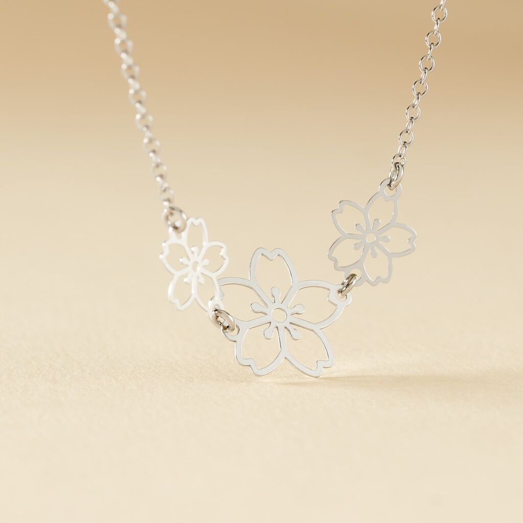 Collier Lucrezia Argent Blanc - Colliers fantaisie Femme | Histoire d&rsquo;Or
