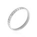 Alliance Roxie Demi Jonc Classique Or Blanc - Alliances Unisex | Histoire d’Or