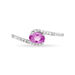 Bague Loriane Or Blanc Topaze Et Oxyde De Zirconium - Bagues solitaires Femme | Histoire d’Or