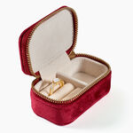 Boite &agrave; Bijou Tissu Rouge - Id&eacute;es cadeaux Famille | Histoire d&rsquo;Or
