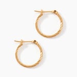 Cr&eacute;oles Anusha Plaqu&eacute; Or Dor&eacute; - Boucles d'oreilles cr&eacute;oles Femme | Histoire d&rsquo;Or