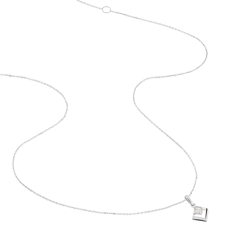 Collier Liana Or Blanc Diamant - Colliers Femme | Histoire d&rsquo;Or