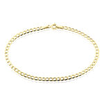 Bracelet Iris Or Jaune Maille Gourmette - Bracelets cha&icirc;ne Femme | Histoire d&rsquo;Or