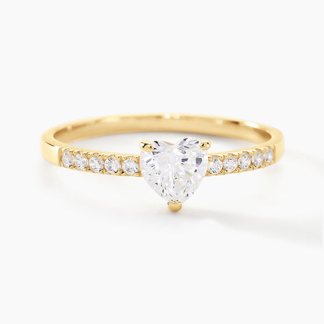Bague Ciriaco Or Jaune Oxyde De Zirconium - Bagues solitaires Femme | Histoire d’Or