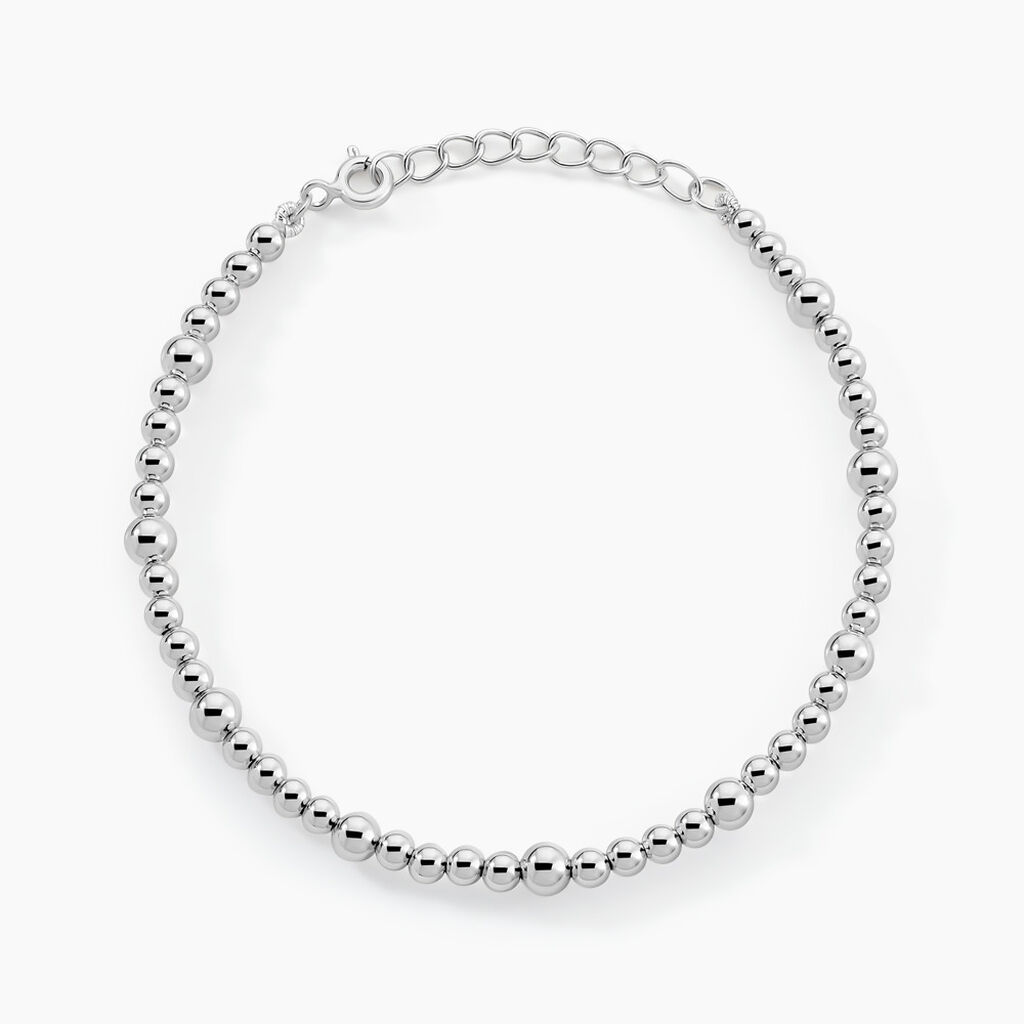 Bracelet Louisette Argent Blanc - Bracelets Femme | Histoire d&rsquo;Or
