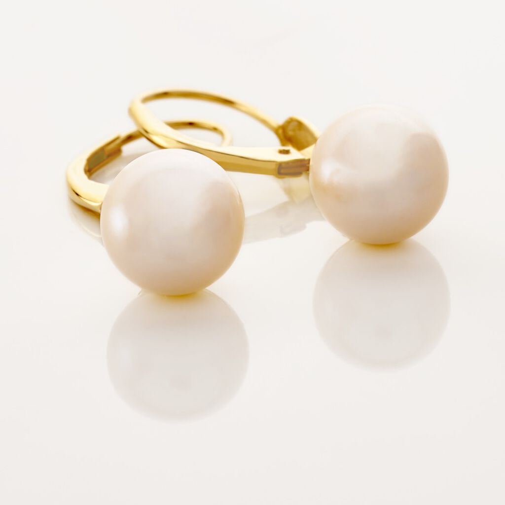 Boucles D'oreilles Pendantes Cecilius Or Jaune Perle De Culture - Boucles d'oreilles pendantes Femme | Histoire d’Or