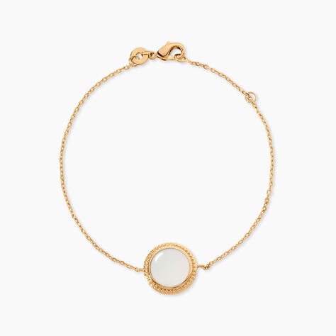Bracelet Alyhana Plaqu&eacute; Or Jaune Nacre - Bracelets Femme | Histoire d&rsquo;Or