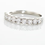 Demi Alliance Eloise Platine Blanc Diamant - Bijoux Femme | Histoire d&rsquo;Or