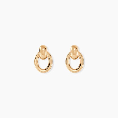 Boucles D'Oreilles Puces Classic Bold Plaqu&eacute; Or Jaune - Boucles d'oreilles fantaisie Femme | Histoire d&rsquo;Or