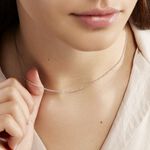 Cha&icirc;ne Claudine Maille For&ccedil;at Argent Blanc - Chaines Femme | Histoire d&rsquo;Or