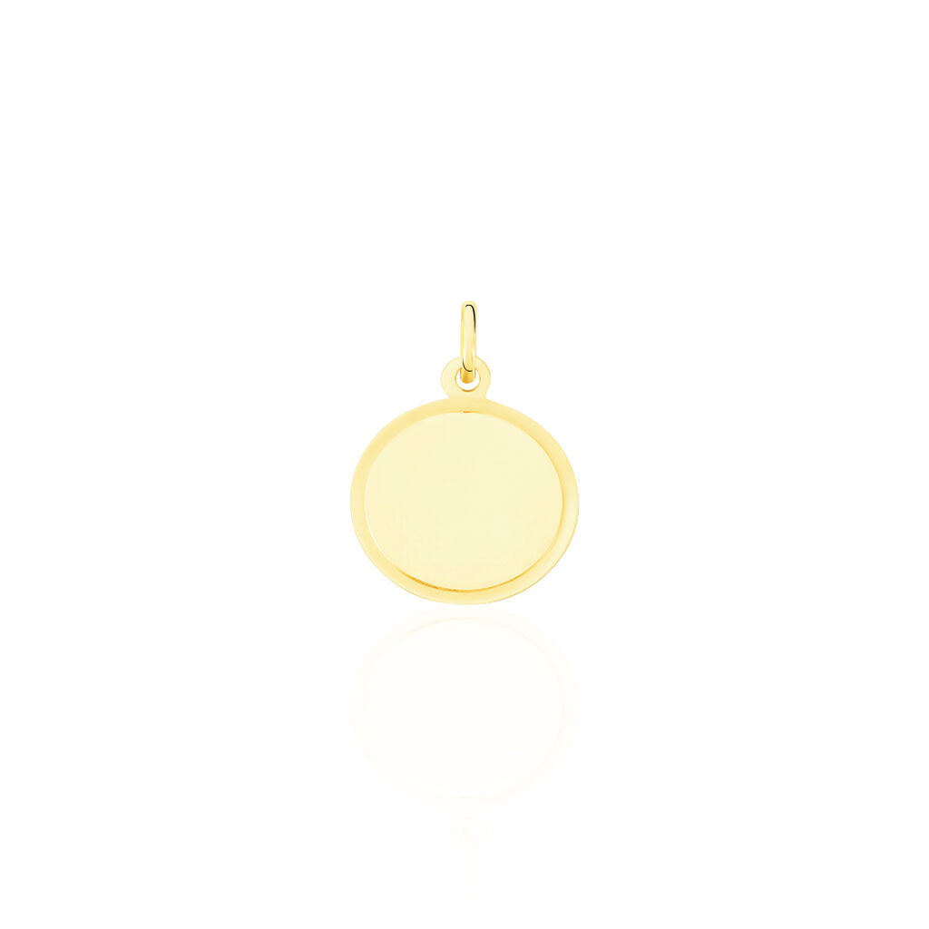 Pendentif Vierge Rond Or Jaune - Pendentifs Baptême Famille | Histoire d’Or