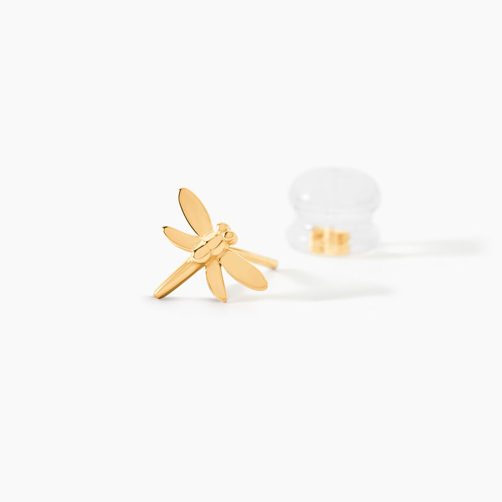 Boucles D'oreilles Puces Noelene Or Jaune - Clous d'oreilles Enfant | Histoire d&rsquo;Or
