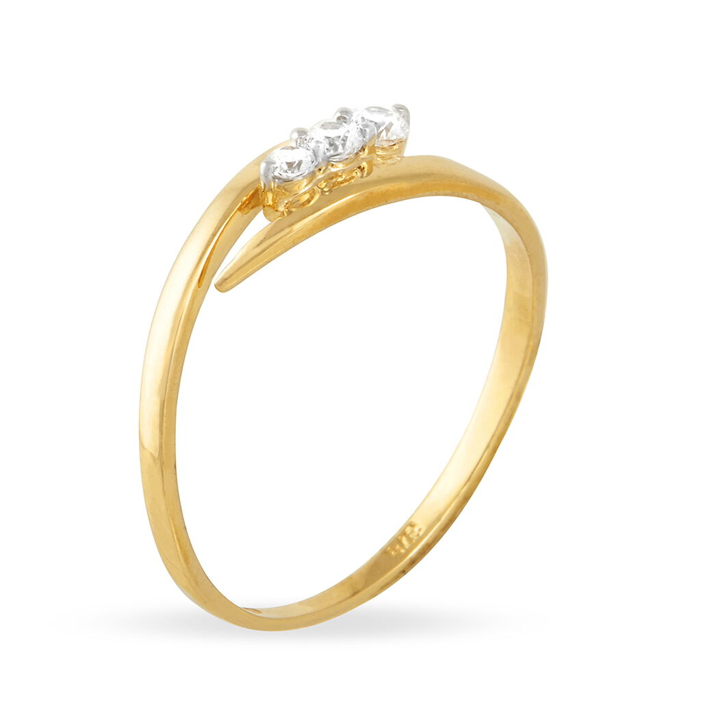 Bague Amandina Or Jaune Oxyde De Zirconium - Bagues solitaires Femme | Histoire d&rsquo;Or