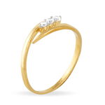 Bague Amandina Or Jaune Oxyde De Zirconium - Bagues solitaires Femme | Histoire d&rsquo;Or
