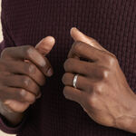 Alliance Twiggy Demi Jonc Classique Argent Blanc - Alliances Famille | Histoire d&rsquo;Or