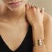 Bracelet Manchette Brenda Acier Jaune - Bracelets manchettes Femme | Histoire d’Or