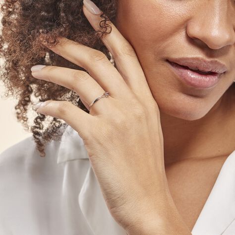 Bague Veroucha Or Blanc Amethyste - Bagues solitaires Femme | Histoire d’Or