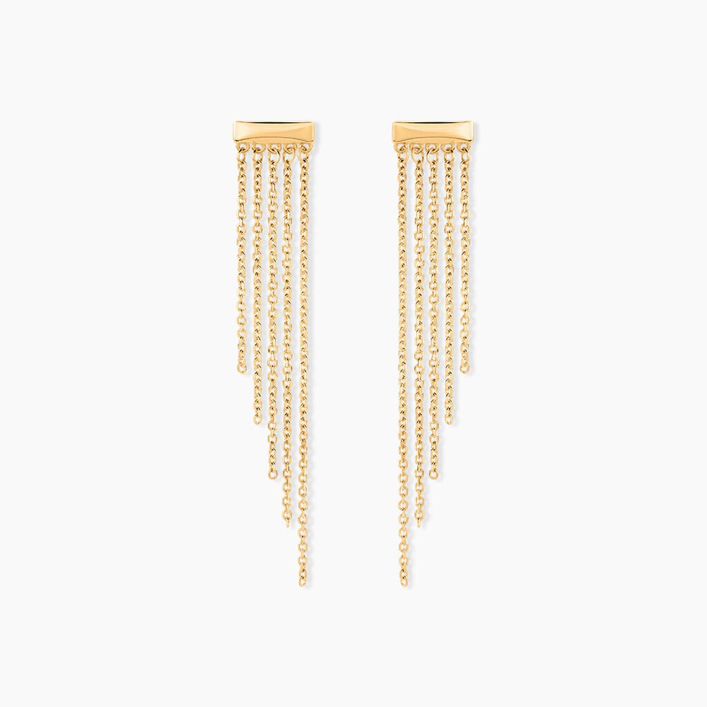 Boucles D'oreilles Pendantes Brin D'or Or Jaune - Boucles d'oreilles pendantes Femme | Histoire d’Or
