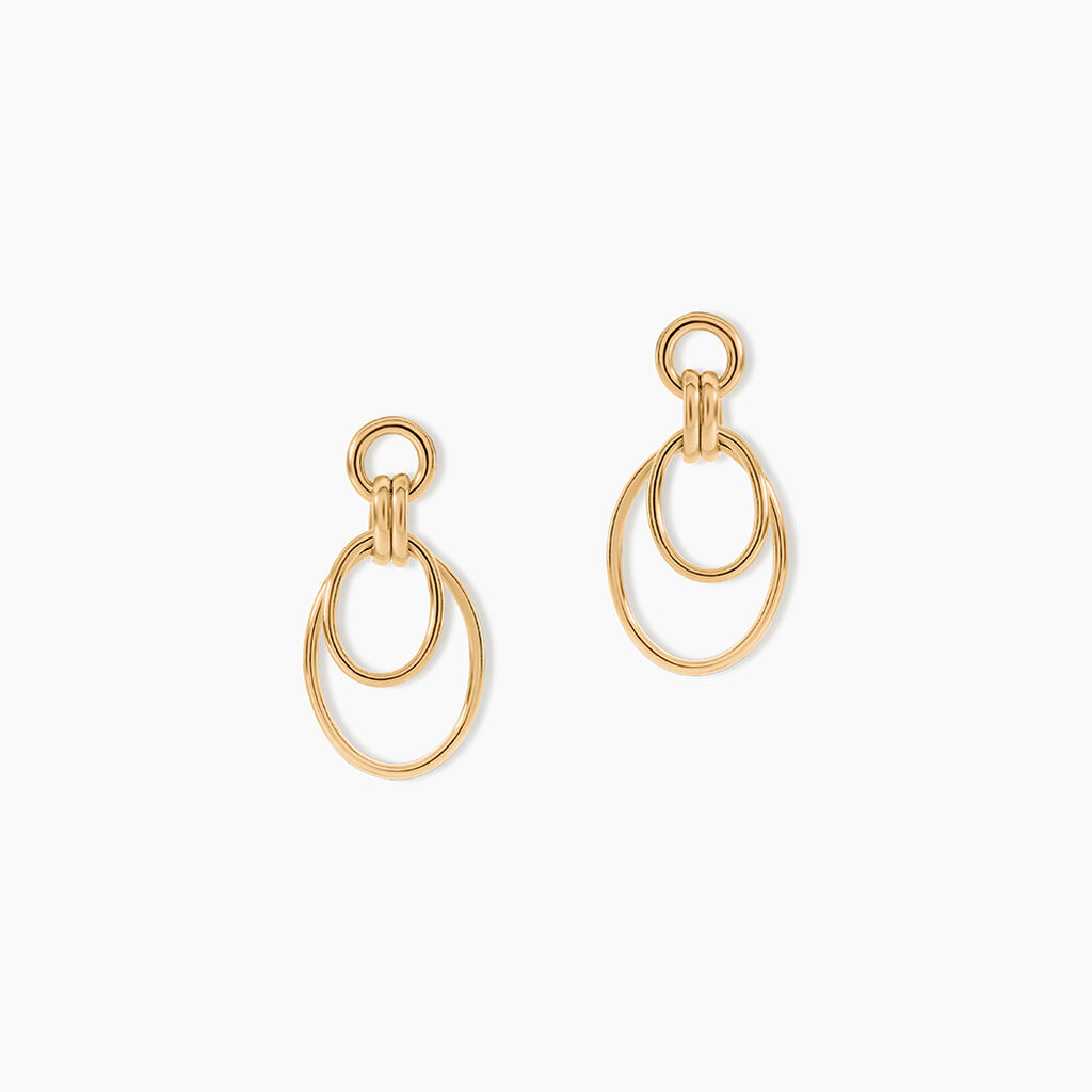 Boucles D'Oreilles Pendantes Felicity Plaqu&eacute; Or Jaune - Boucles d'oreilles fantaisie Femme | Histoire d&rsquo;Or