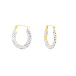 Cr&eacute;oles Howayda Or Jaune Cristal - Boucles d'oreilles cr&eacute;oles Femme | Histoire d&rsquo;Or