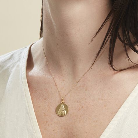 Medaille Or Jaune Vierge - Pendentifs Baptême Famille | Histoire d’Or