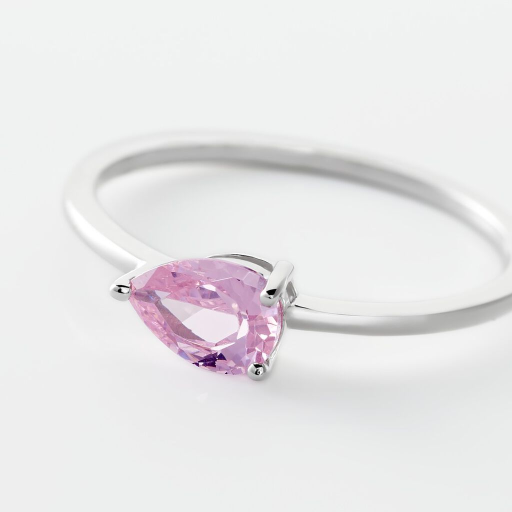 Bague Solitaire Cheick Argent Oxyde De Zirconium - Bagues solitaires Femme | Histoire d’Or