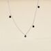 Collier Callias Argent Blanc Oxyde De Zirconium Noir - Colliers fantaisie Femme | Histoire d’Or