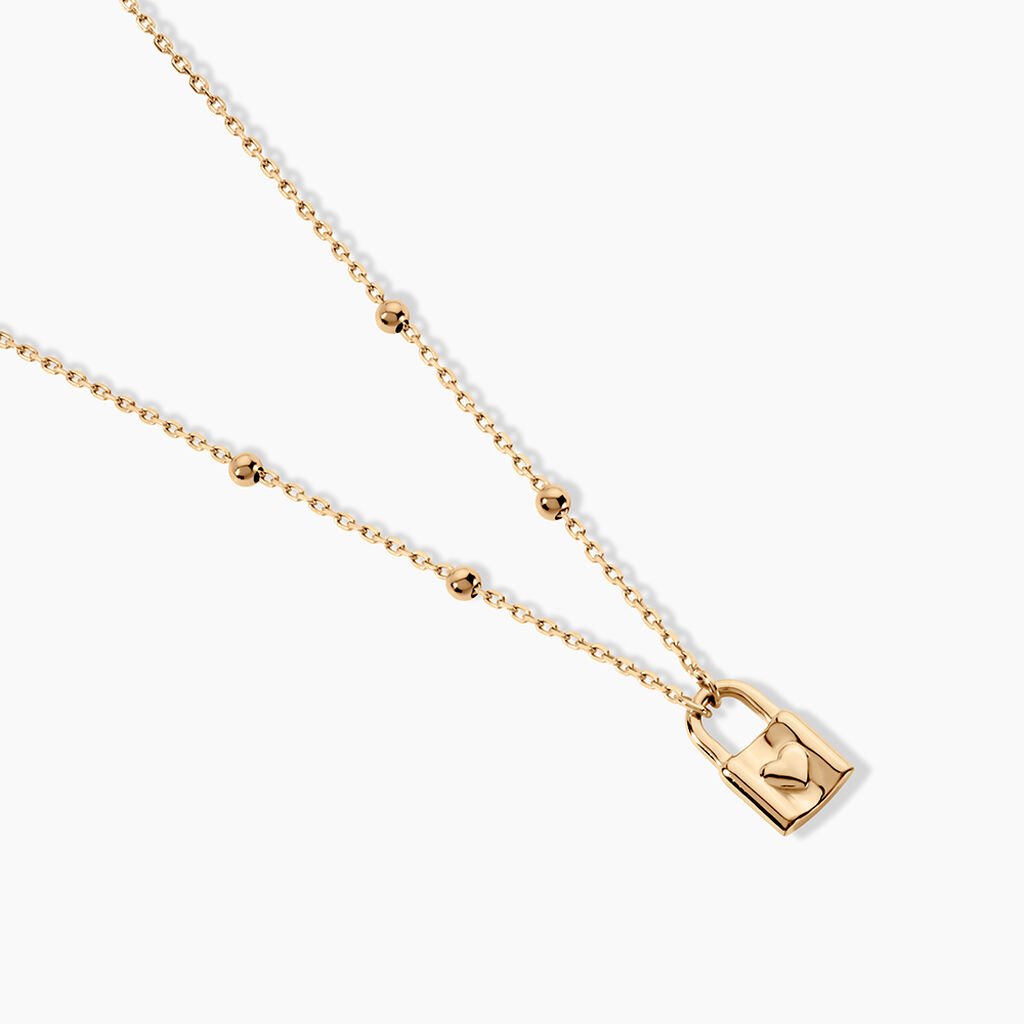 Collier Forever Plaqu&eacute; Or Jaune - Bijoux sans pierre Femme | Histoire d&rsquo;Or