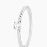 Bague Solitaire Aphrodite Or Blanc Diamant - Bagues solitaires Femme | Histoire d&rsquo;Or