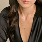Collier Polka Argent Rose Email Rose Oxyde De Zirconium - Colliers fantaisie Femme | Histoire d&rsquo;Or