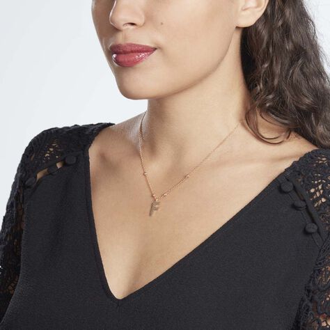 Collier Plaqué Or Jaune Lettra - Colliers fantaisie Femme | Histoire d’Or