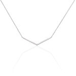 Collier Emea Argent Blanc Oxyde De Zirconium - Colliers fantaisie Femme | Histoire d&rsquo;Or