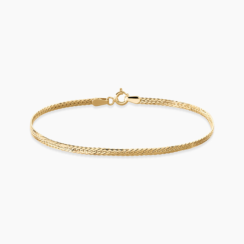 Bracelet Izel Argent Dor&eacute; A L'Or 750/1000 - Bijoux sans pierre Femme | Histoire d&rsquo;Or