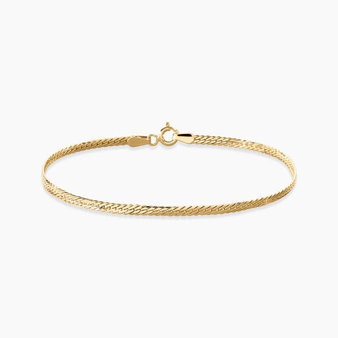 Bracelet Izel Argent Dor&eacute; A L'Or 750/1000 - Bijoux sans pierre Femme | Histoire d&rsquo;Or