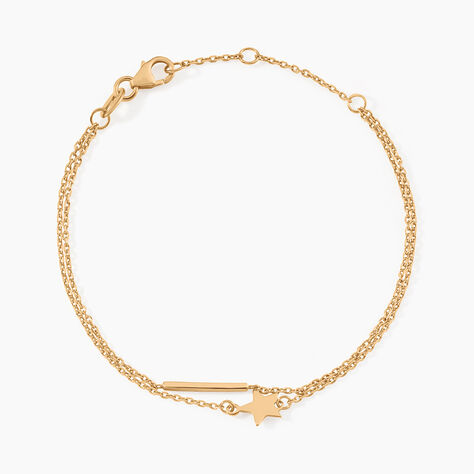 Bracelet Theodora Plaqu&eacute; Or Jaune - Bracelets Femme | Histoire d&rsquo;Or
