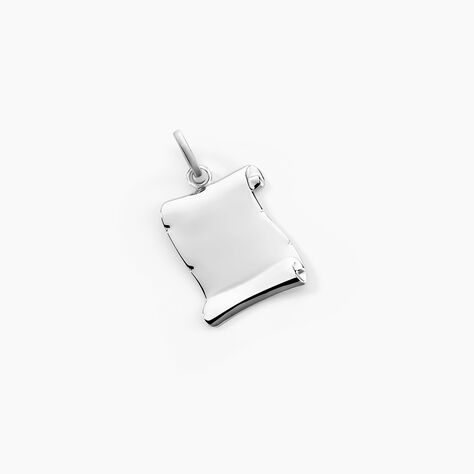 Pendentif Parchemin Argent Blanc - Pendentifs Homme | Histoire d’Or