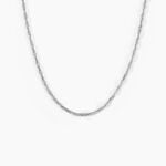 Cha&icirc;ne Shanone Argent Blanc - Chaines Femme | Histoire d&rsquo;Or