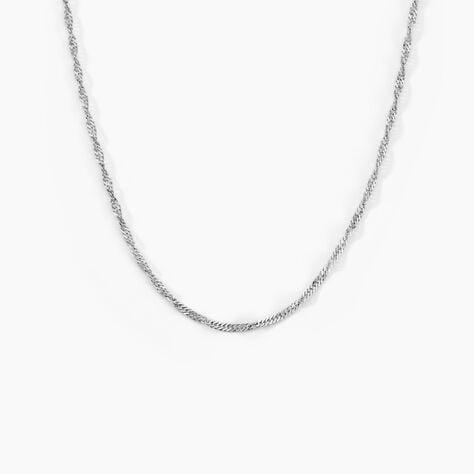 Cha&icirc;ne Shanone Argent Blanc - Chaines Femme | Histoire d&rsquo;Or