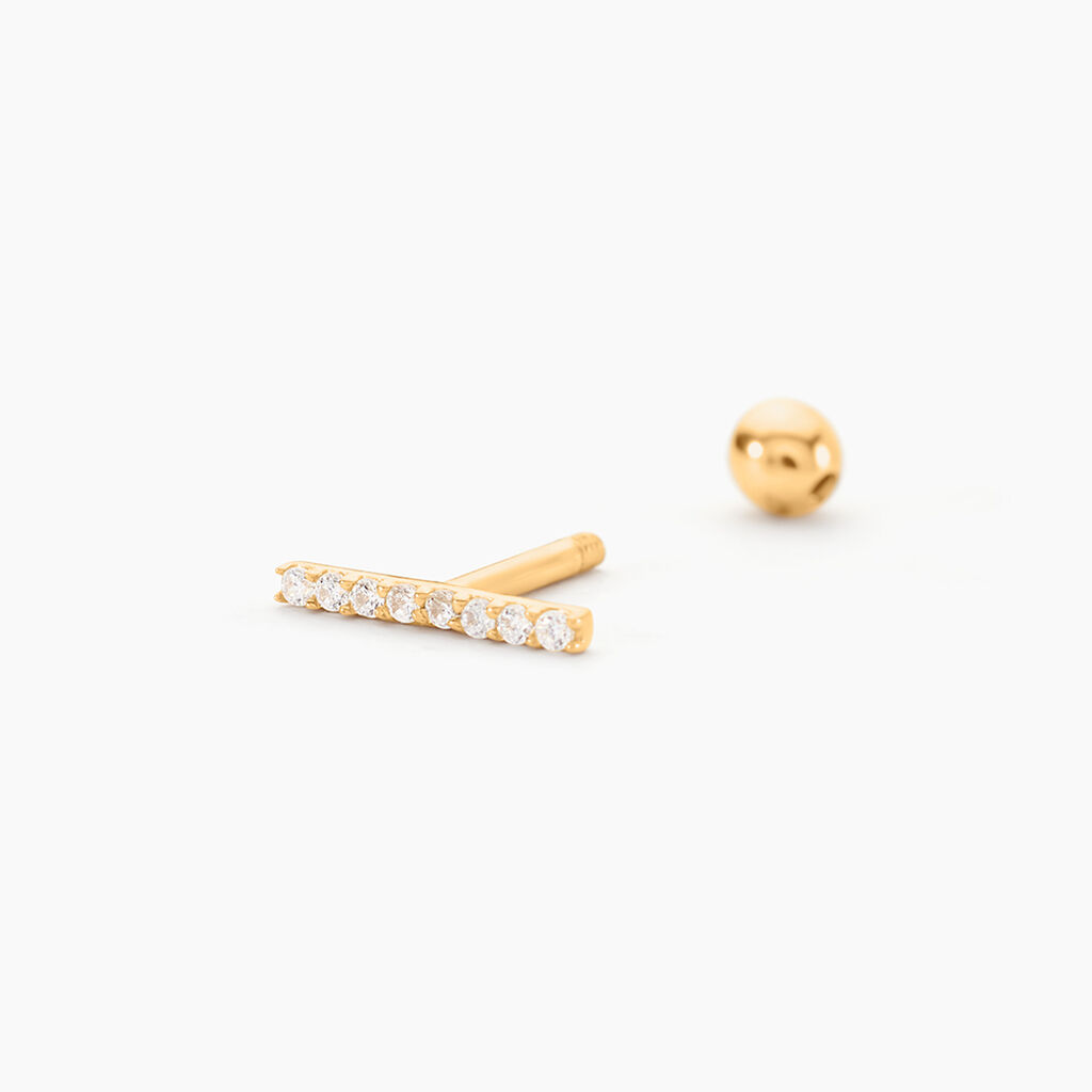 Piercing Barak Or Jaune Oxyde De Zirconium - Piercings d'oreilles Femme | Histoire d&rsquo;Or