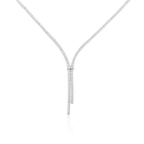Collier River Or Blanc Diamant - Colliers Femme | Histoire d’Or