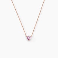 Collier Kelvyn Argent Rose Oxyde De Zirconium