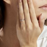 Bague Solitaire Victoria Platine Blanc Diamant - Bagues solitaires Femme | Histoire d&rsquo;Or