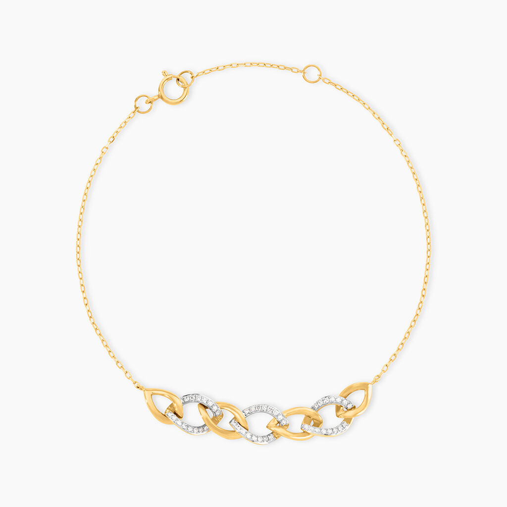 Bracelet Khatijah Or Jaune Diamant - Bracelets Femme | Histoire d&rsquo;Or