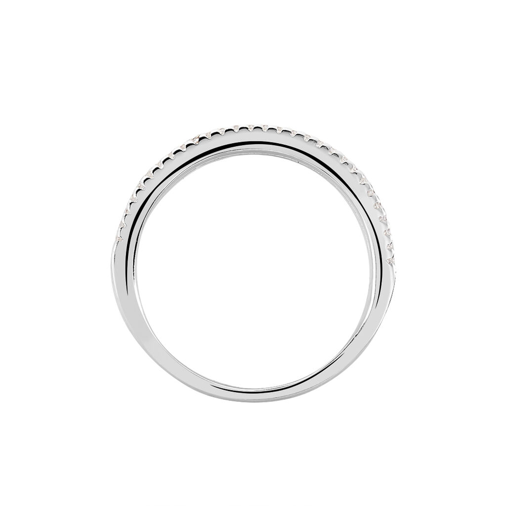 Bague Isora Argent Blanc Oxyde De Zirconium - Bagues avec pierre Femme | Histoire d&rsquo;Or