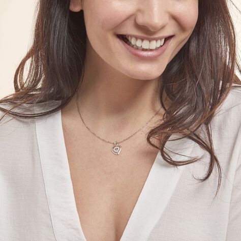 Collier Alihan Argent Blanc Oxyde De Zirconium - Colliers fantaisie Femme | Histoire d’Or