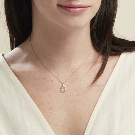 Collier Sibilla Or Jaune Topaze Bleu Sky - Colliers Femme | Histoire d’Or