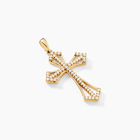Pendentif Corneliu Or Jaune Oxyde De Zirconium - Pendentifs Communion Femme | Histoire d’Or