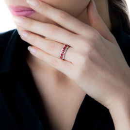 Bague Margaux Or Jaune Rubis Et Diamant - Bagues avec pierre Femme | Histoire d’Or