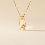 Collier Plaqu&eacute; Or Quintien - Colliers Zodiaque Homme | Histoire d&rsquo;Or