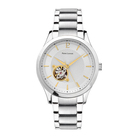 Montre Pierre Lannier Fleuret Argenté - Montres Homme | Histoire d’Or